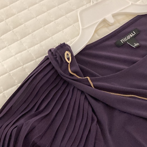 DRESS, ROZ & ALI, SIZE LARGE - Picture 4 of 11